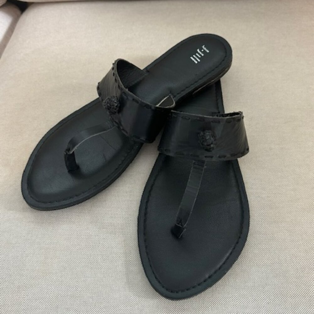 JJill thong leather sandals